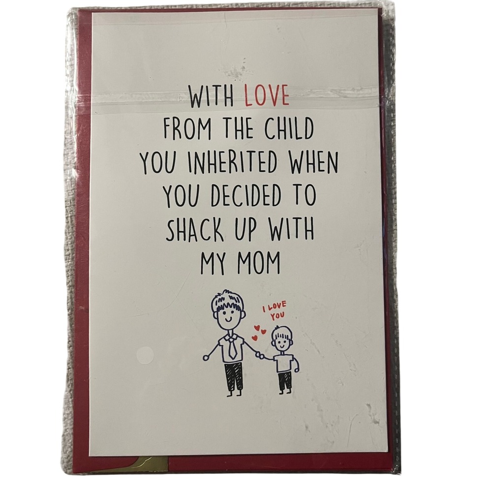 Funny Father's Day Card From Adopted Child‎ Stepson Stepdad Gift